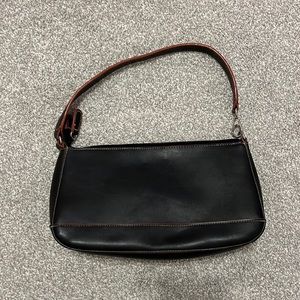 Black Baguette Bag